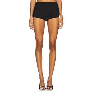 AFRM Yves Shorts Black High Waisted Bottoms Size Medium NWT